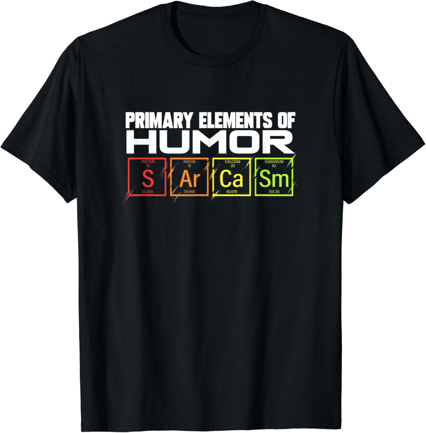 sarcasm t shirt chemistry